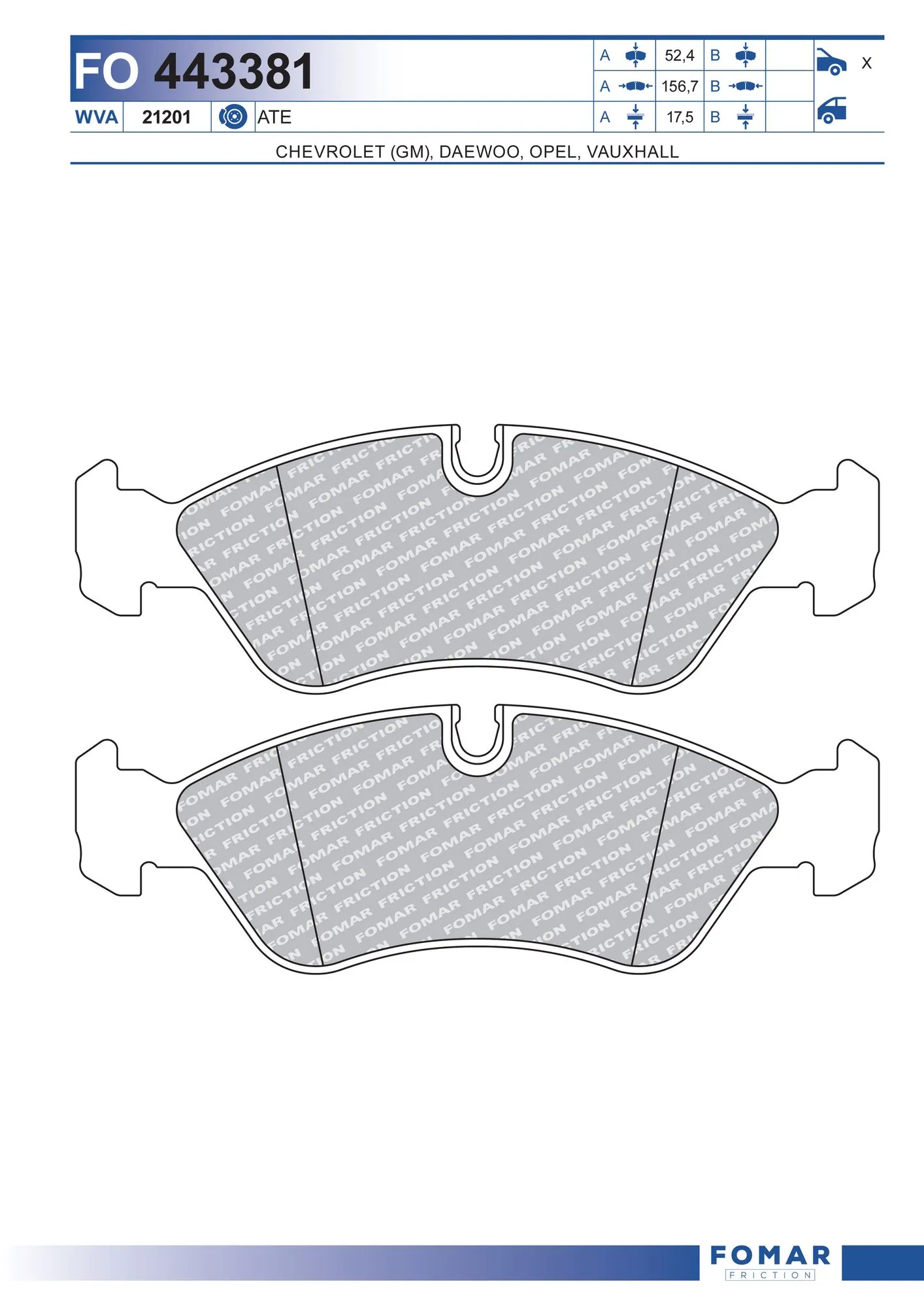 Brake Pad Set, disc brake